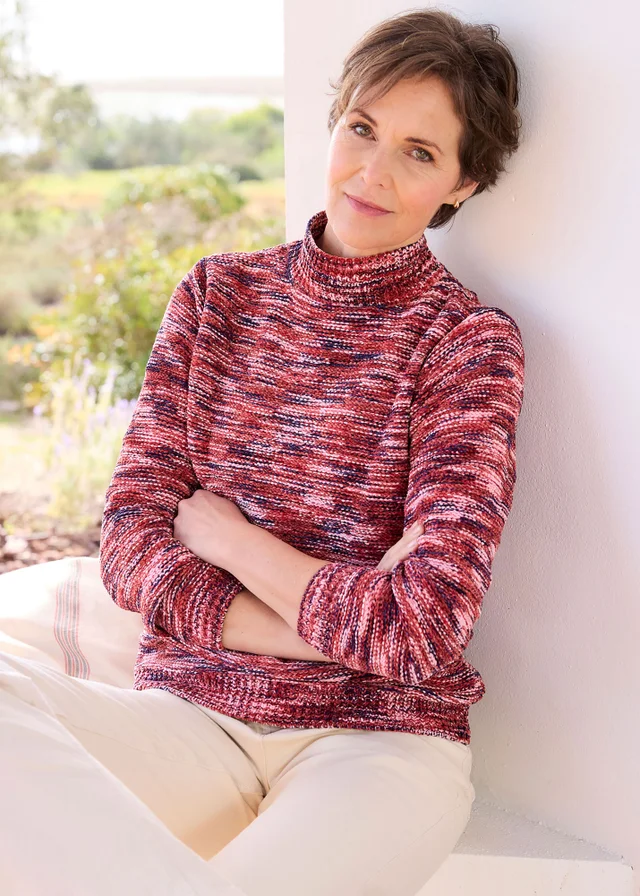 Cotton Traders Rose Chenille Tunic Jumper