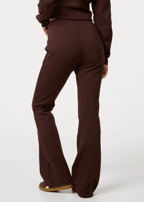 Pink Vanilla Brown Pin Tuck Jersey Flares - L Image 4