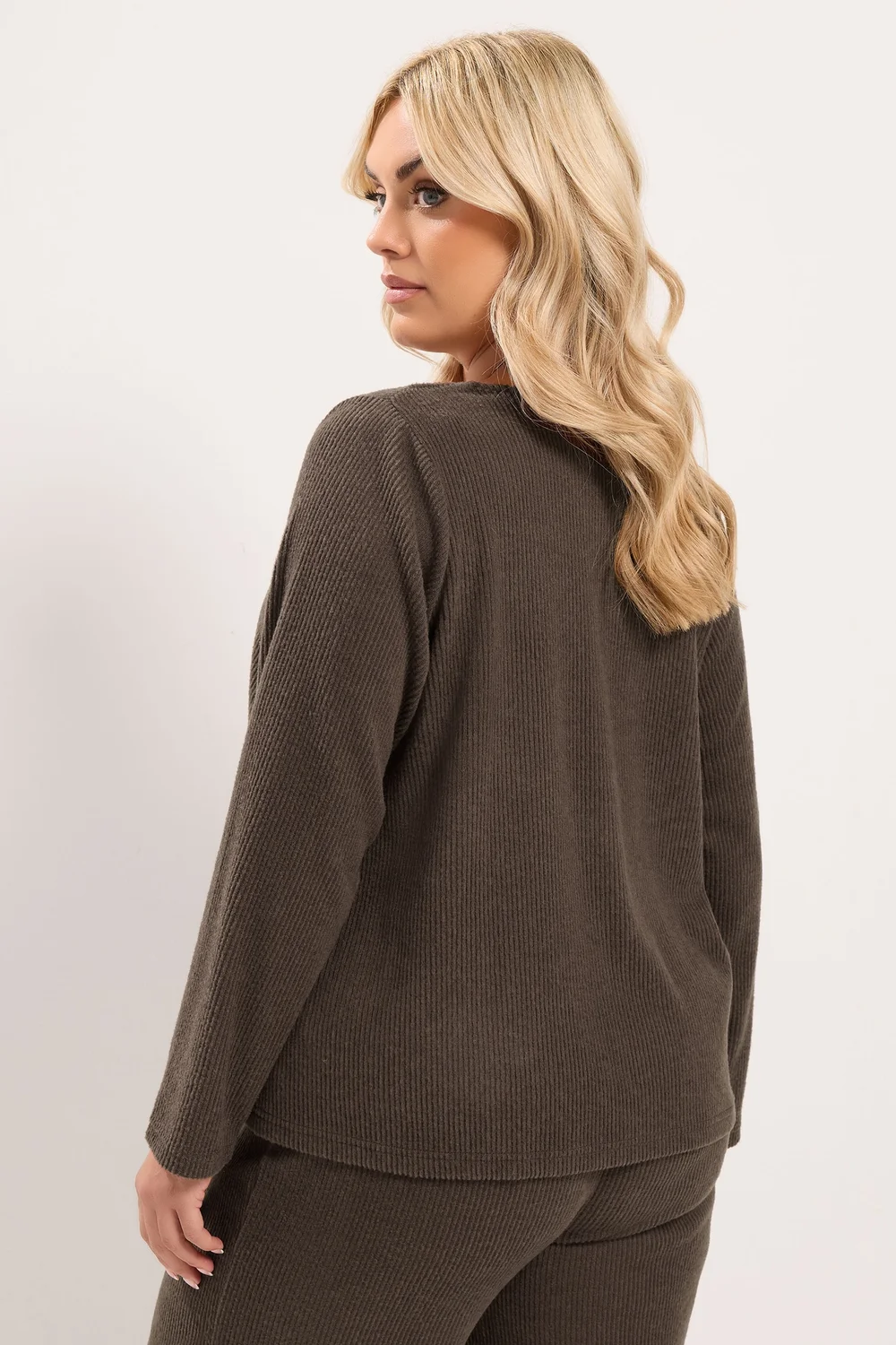 Yours Curve Chocolate Brown Soft Touch Embroidered Cardigan - 22-24 Image 3