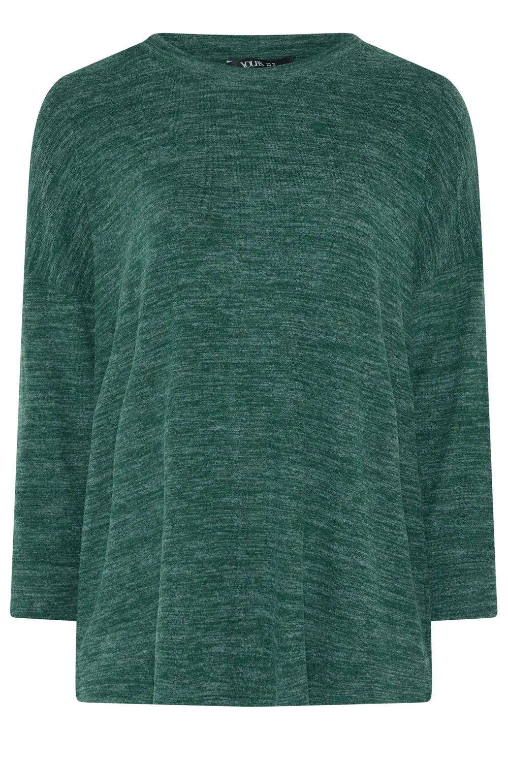 Yours Curve Green Soft Touch Jumper - 22-24 Image 5
