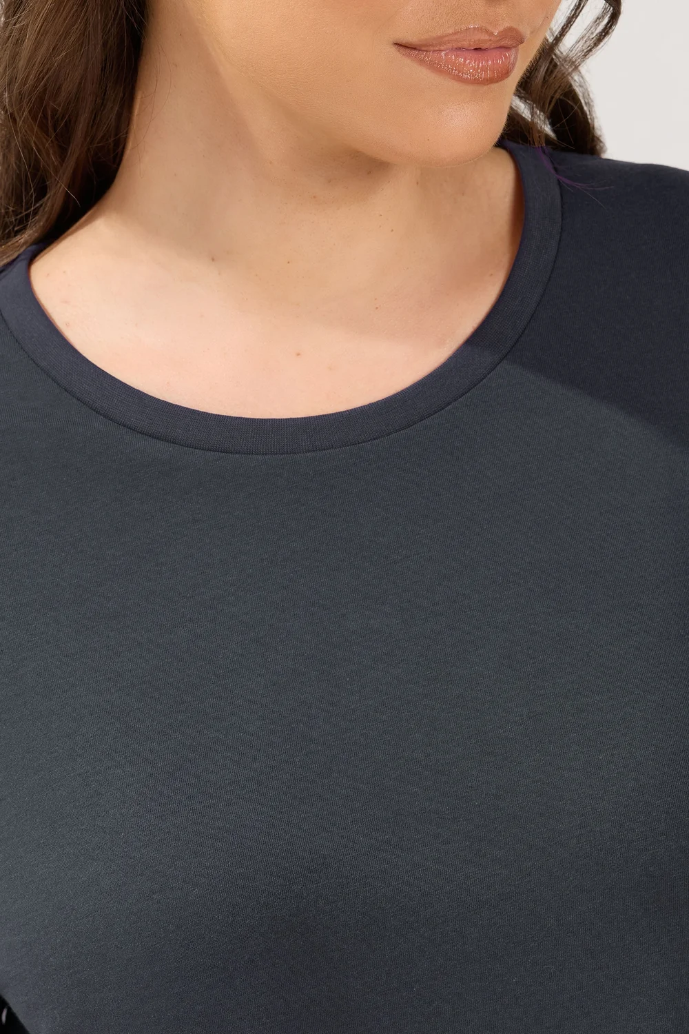 Yours 2 Pack Curve Grey & Blue Long Sleeve T-Shirts - 26-28 Image 5