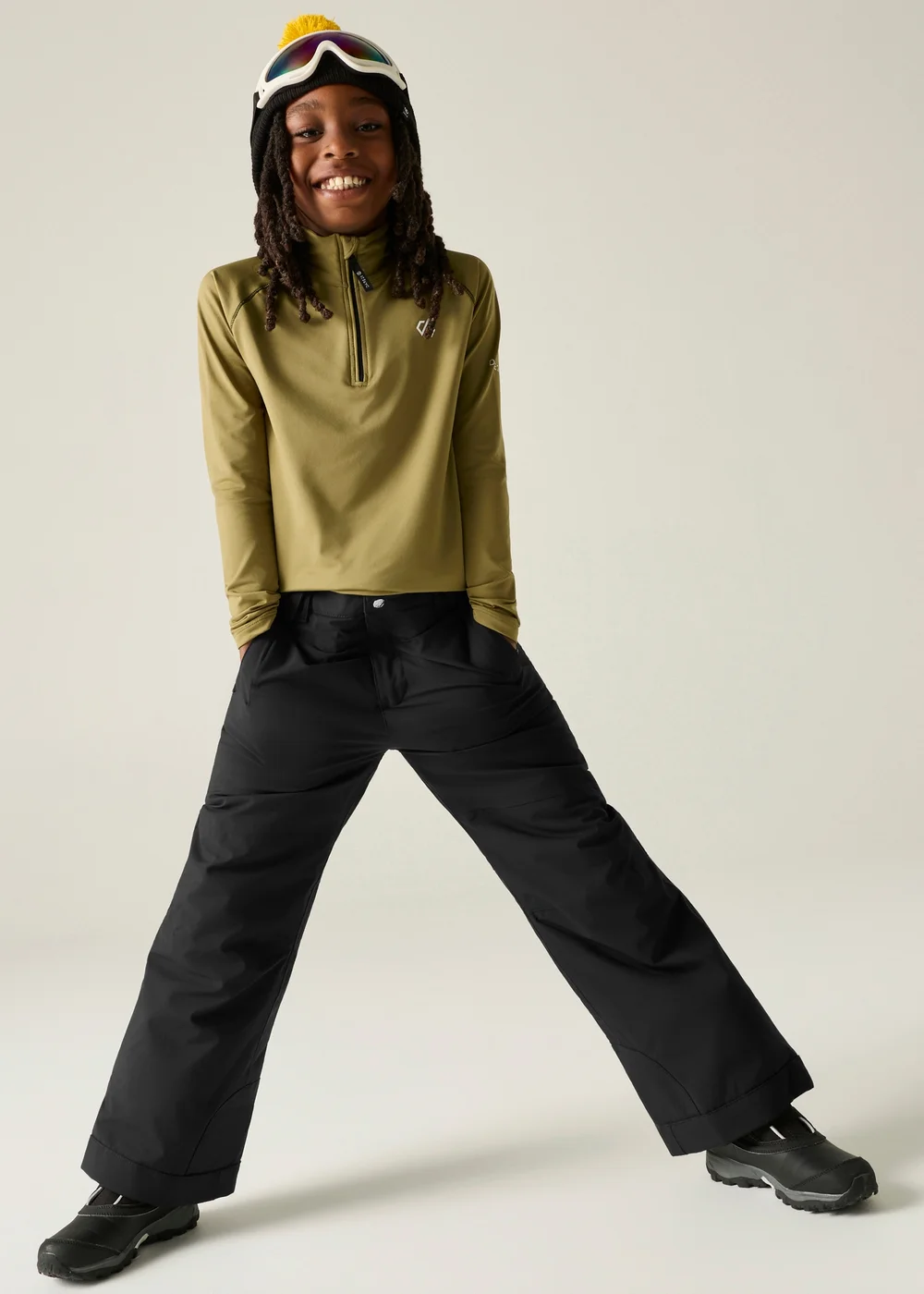 Dare 2b Black Outmove III Waterproof Pant (3-13 years) - 3-4 Yrs Image 3