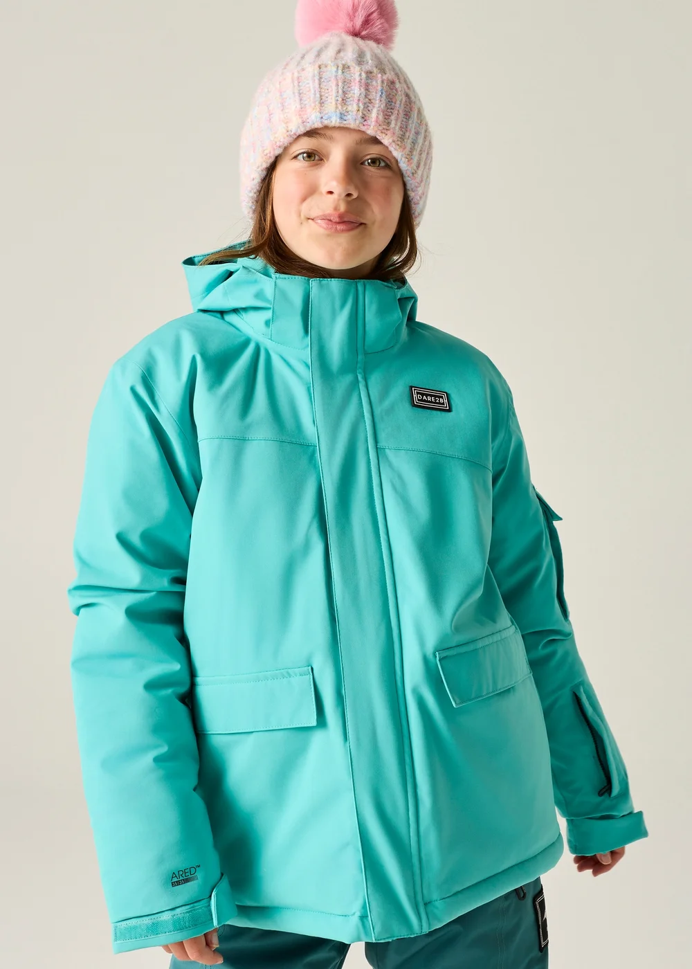 Dare 2b Turquoise Shredder II Waterproof Jacket (3-13 years) - 11-12 Yrs Image 4