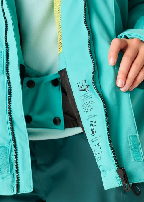 Dare 2b Turquoise Shredder II Waterproof Jacket (3-13 years) - 11-12 Yrs Image 5