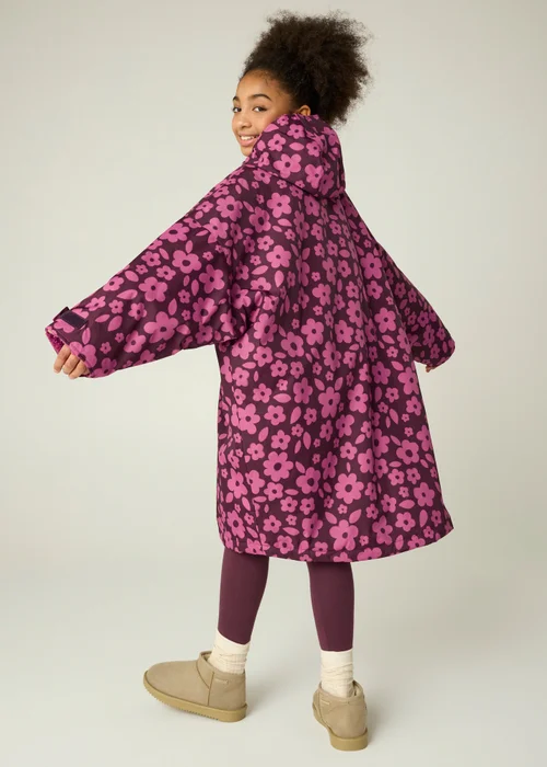 Regatta Pink Junior Waterproof Changing Robe (3-13 years) - 3-5 Yrs Image 2