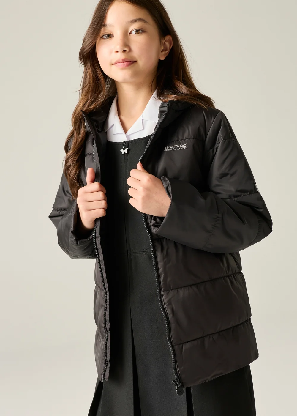 Regatta Black Halkner Thermoguard Insulated Jacket (3-13 years) - 9-10 Yrs Image 2