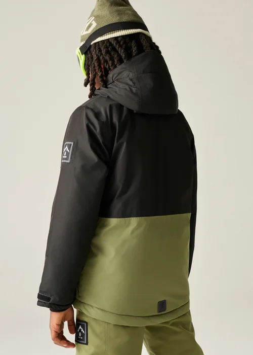 Dare 2b Black/Green Wing It Waterproof Jacket (3-13 years) - 13 Yrs Image 3
