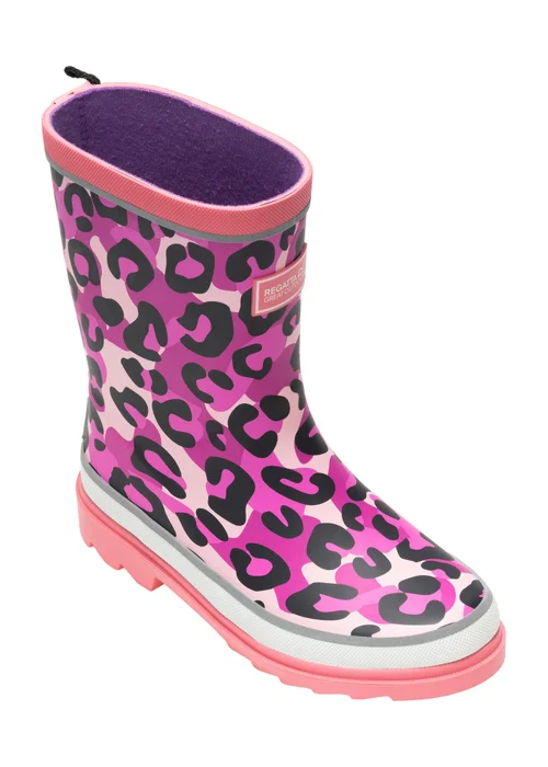 Regatta Pink Mudplay III Waterproof Welly (Younger 7 - Older 5) - 12 Infants Image 4