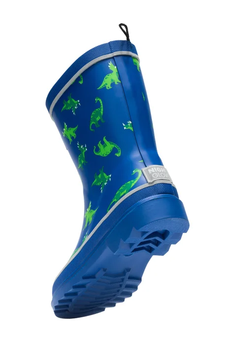 Regatta Blue Dino Mudplay III Waterproof Welly (Younger 7 - Older 5) - 8 infants Image 6