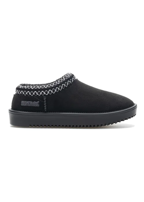 Regatta Black Risley Waterproof Mule (Younger 7 - Older 5) - 7 Infants Image 1