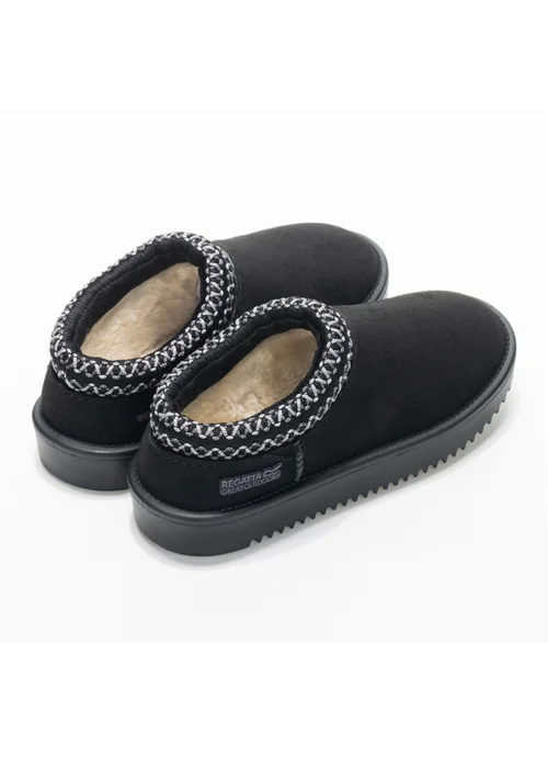 Regatta Black Risley Waterproof Mule (Younger 7 - Older 5) - 7 Infants Image 2