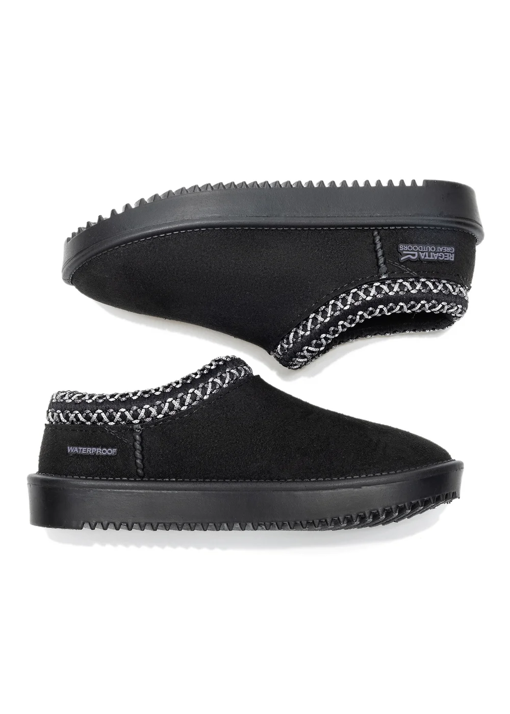 Regatta Black Risley Waterproof Mule (Younger 7 - Older 5) - 7 Infants Image 3