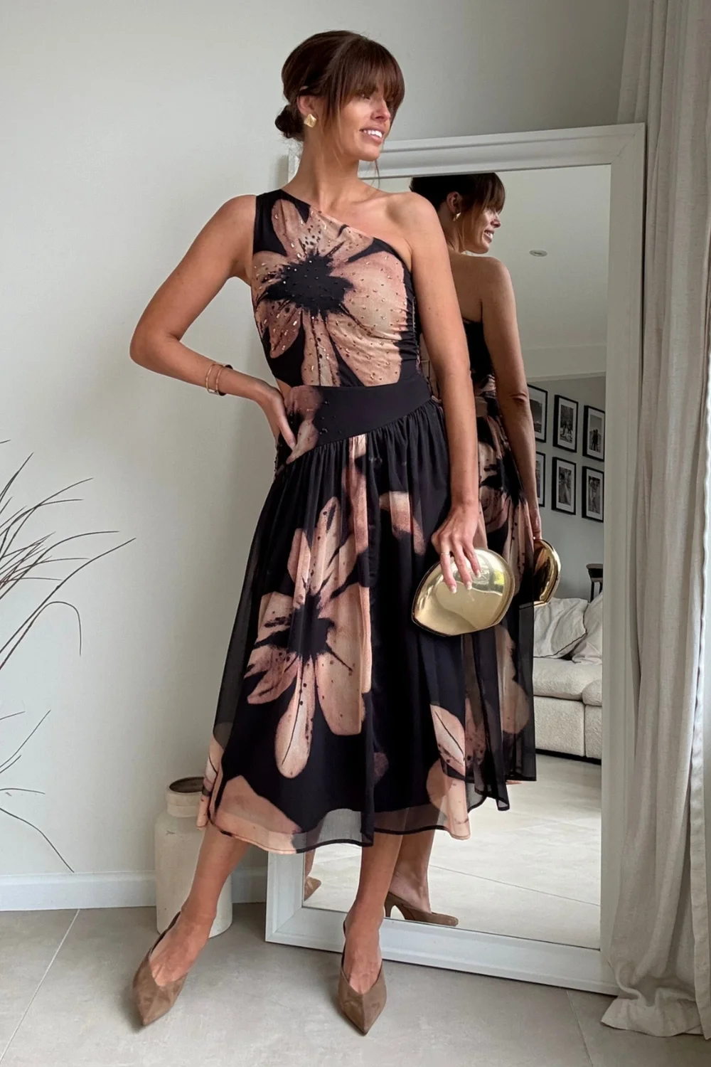Style Cheat Jasmine One-Shoulder Midi Dress - 12 Image 3