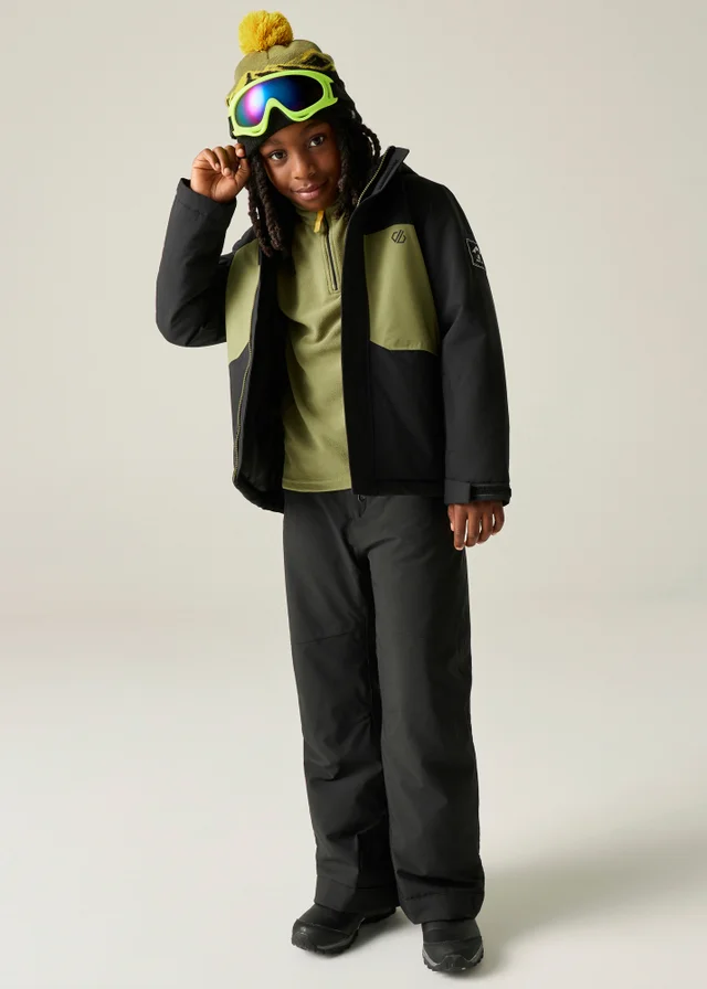 Dare 2b Black/Green Send It II Waterproof Jacket (3-13 years)