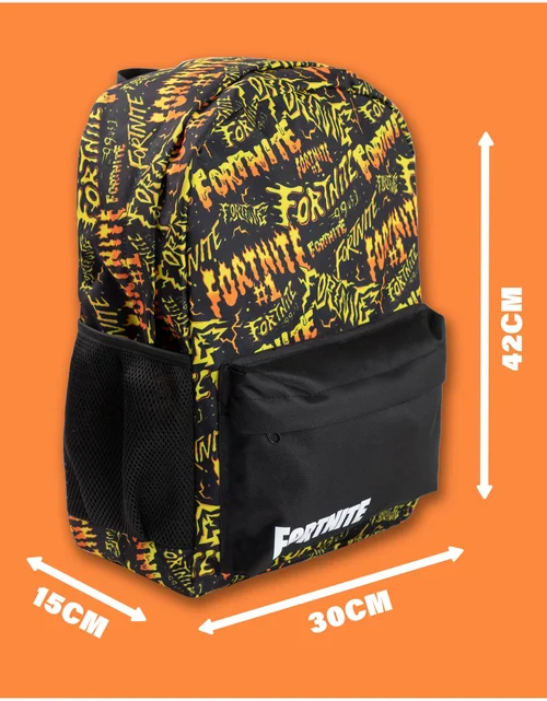 Vanilla Underground Fortnite Unisex Kids Black Logo Backpack (One Size) - One Size Adjustable Image 6