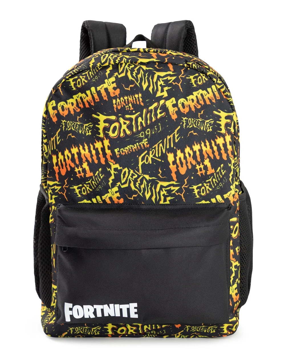 Vanilla Underground Fortnite Unisex Kids Black Logo Backpack (One Size) - One Size Adjustable Image 1