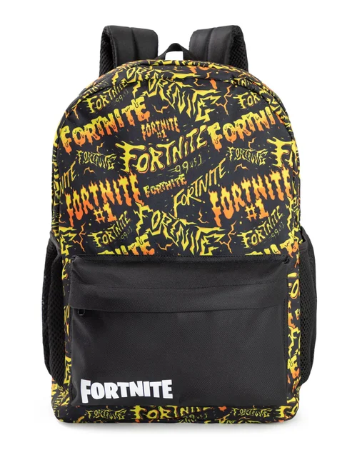 Vanilla Underground Fortnite Unisex Kids Black Logo Backpack (One Size) - One Size Adjustable Image 1