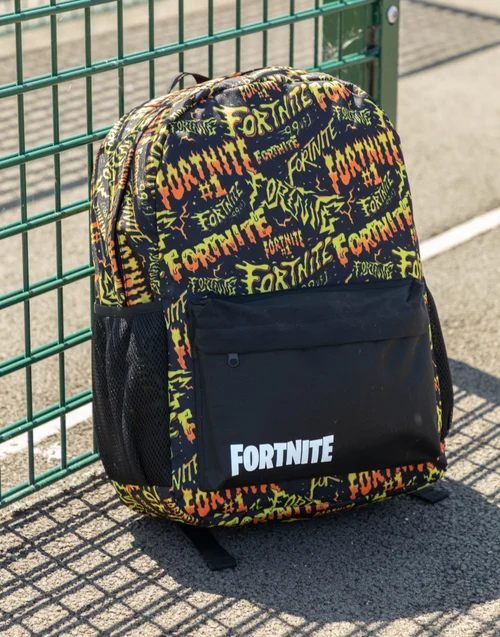 Vanilla Underground Fortnite Unisex Kids Black Logo Backpack (One Size) - One Size Adjustable Image 3