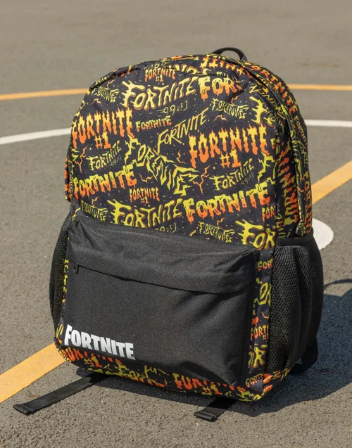 Vanilla Underground Fortnite Unisex Kids Black Logo Backpack (One Size) - One Size Adjustable Image 4