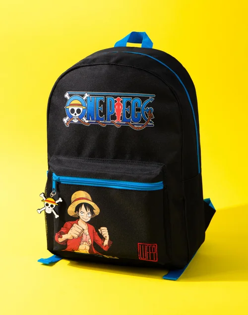 Vanilla Underground One Piece Unisex Kids Black Front Printed Backpack (One Size) - One Size Adjustable Image 2