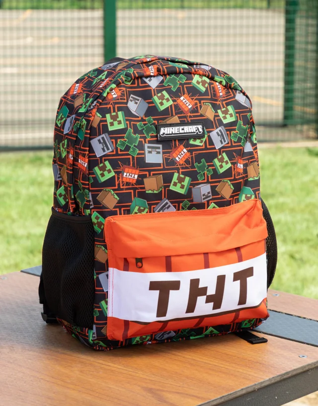 Vanilla Underground Minecraft Unisex Kids Multicoloured TNT 3 Piece Backpack Set (One Size)