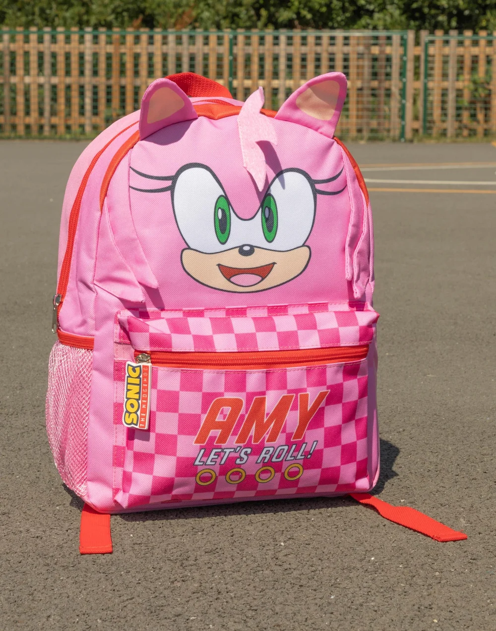 Vanilla Underground Sonic the Hedgehog Unisex Kids Pink Amy Backpack (One Size) - One Size Adjustable Image 2