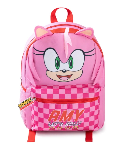Vanilla Underground Sonic the Hedgehog Unisex Kids Pink Amy Backpack (One Size) - One Size Adjustable Image 3