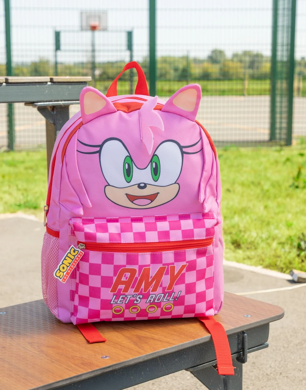 Vanilla Underground Sonic the Hedgehog Unisex Kids Pink Amy Backpack (One Size) - One Size Adjustable Image 1