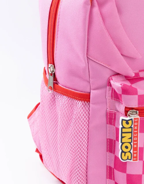Vanilla Underground Sonic the Hedgehog Unisex Kids Pink Amy Backpack (One Size) - One Size Adjustable Image 5