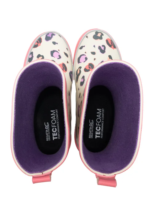Regatta Leopard Foxfire Breathable Welly (Younger 7 - Older 5) - 8 infants Image 6