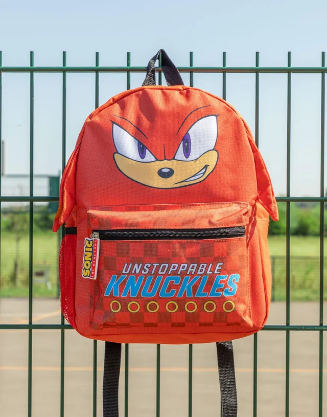 Vanilla Underground Sonic the Hedgehog Unisex Kids Red Knuckles Backpack (One Size)
