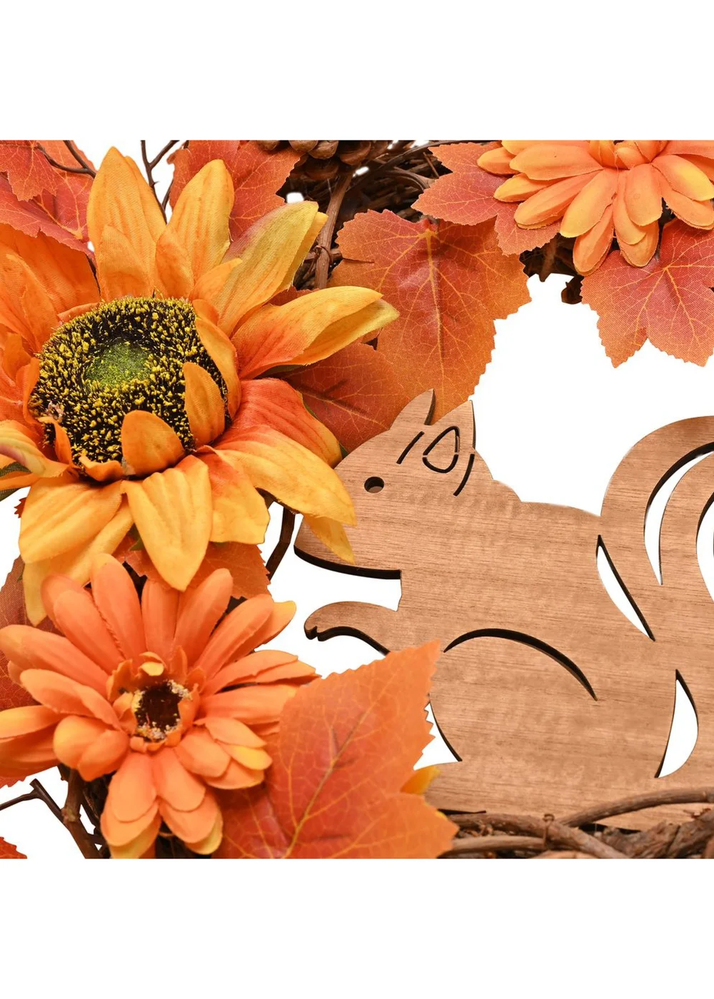 Country Living Handmade Autumn Wreath With A Squirrel - One Size Image 3