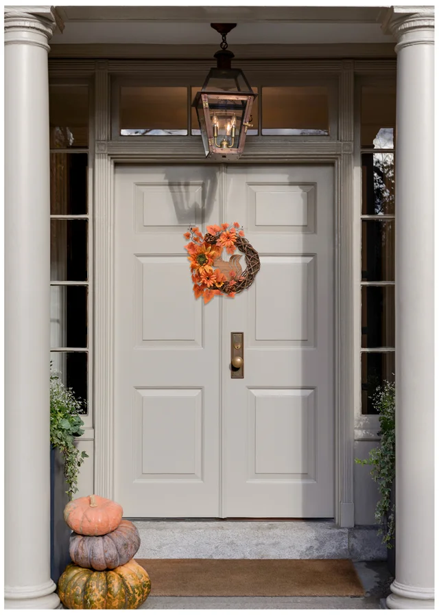Country Living Handmade Autumn Wreath With A Squirrel