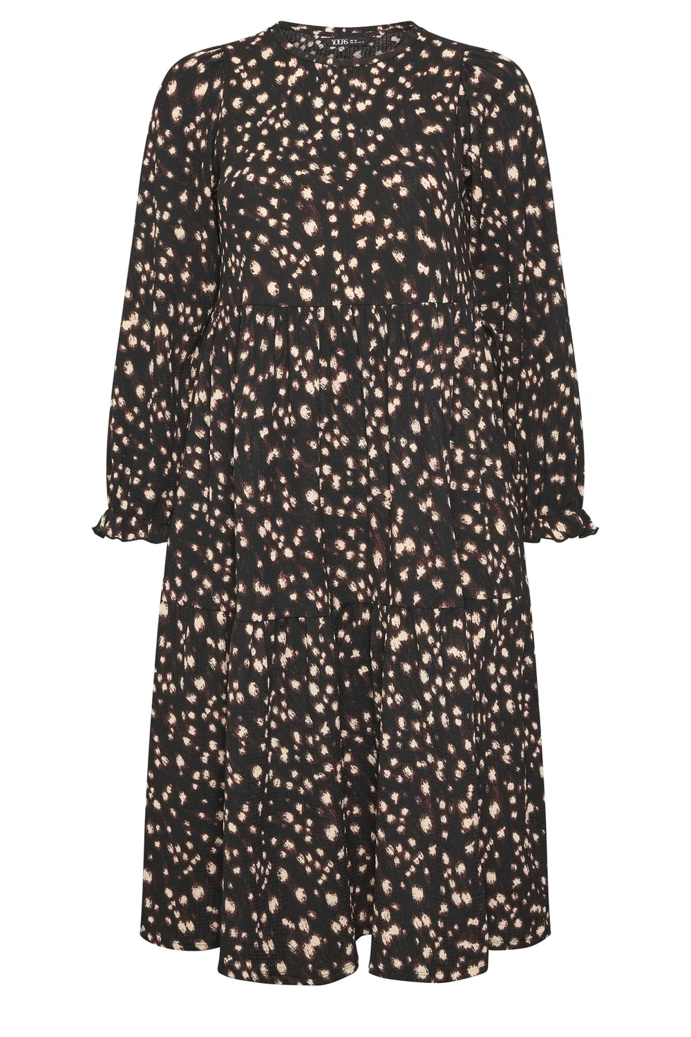 Yours Curve Brown Deer Print Maxi Dress - 30-32 Image 2