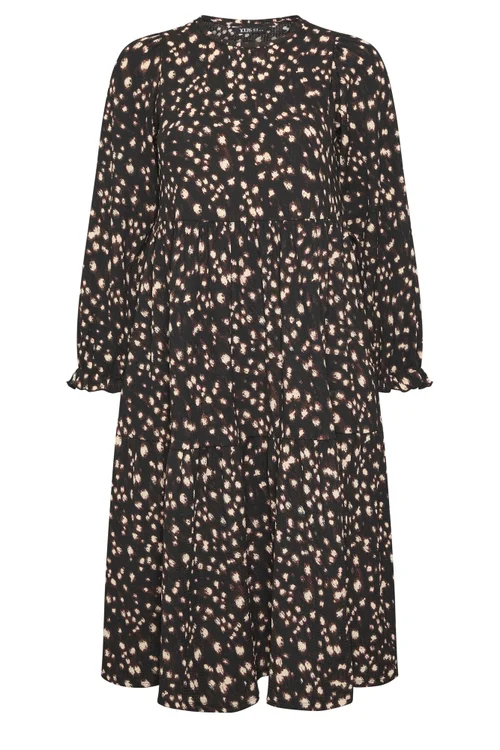 Yours Curve Brown Deer Print Maxi Dress - 30-32 Image 2