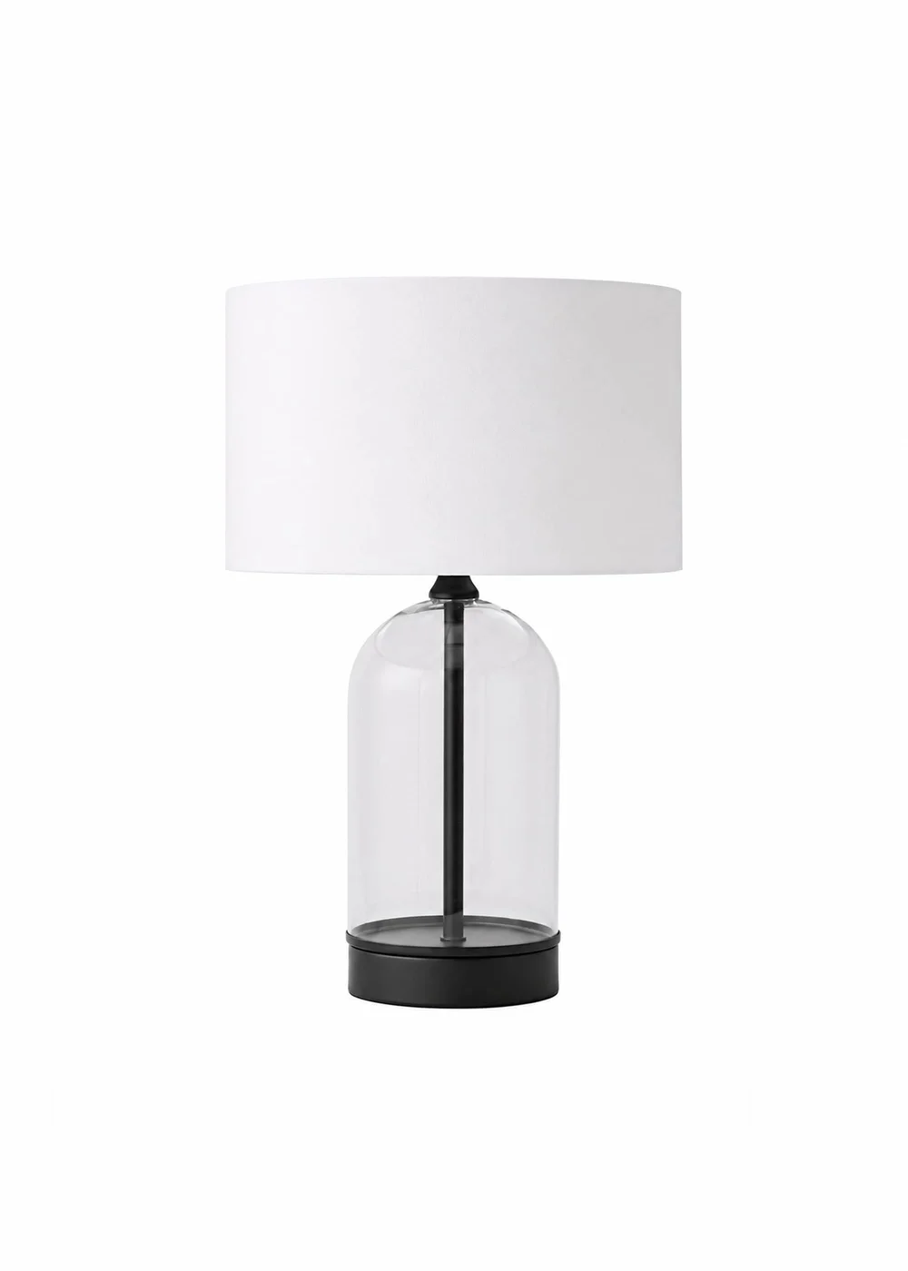 ValueLights Jessy Black Table Lamp with White Shade - One Size Image 3