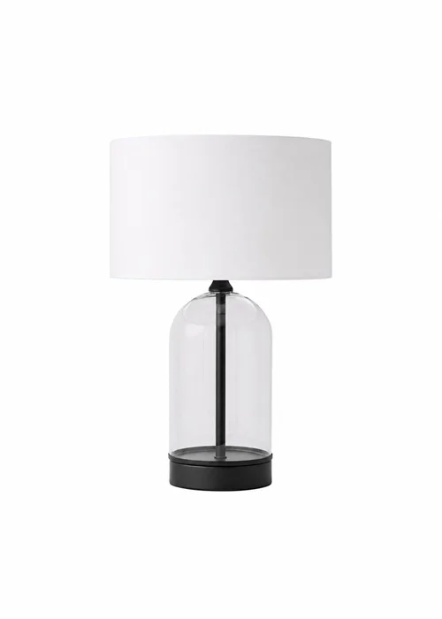 ValueLights Jessy Black Table Lamp with White Shade - One Size Image 3