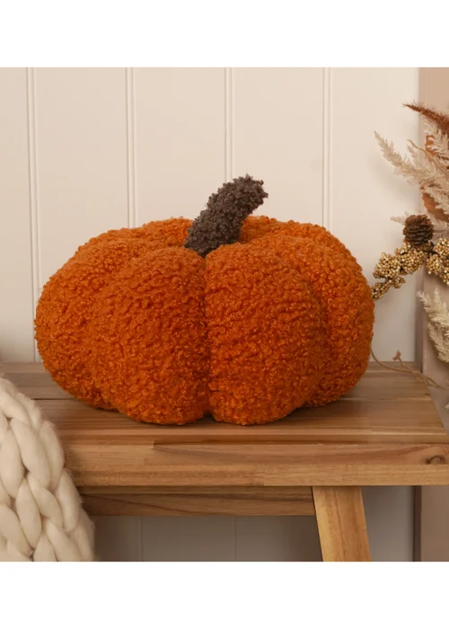 Country Living Pumpkin Cushion - Orange - One Size Image 1