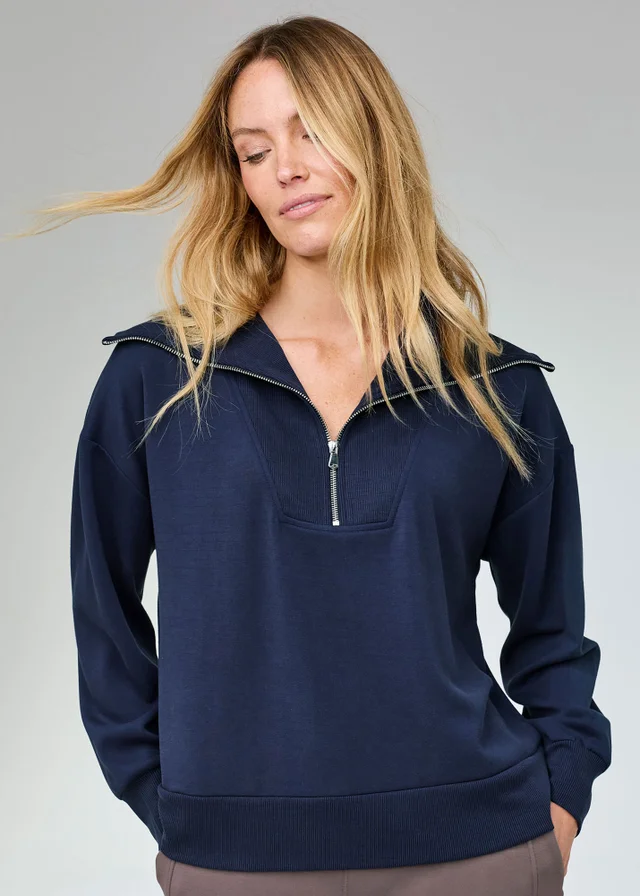 CT Active Dark Sky Relaxed Long Sleeve Half Zip Sweatshirt