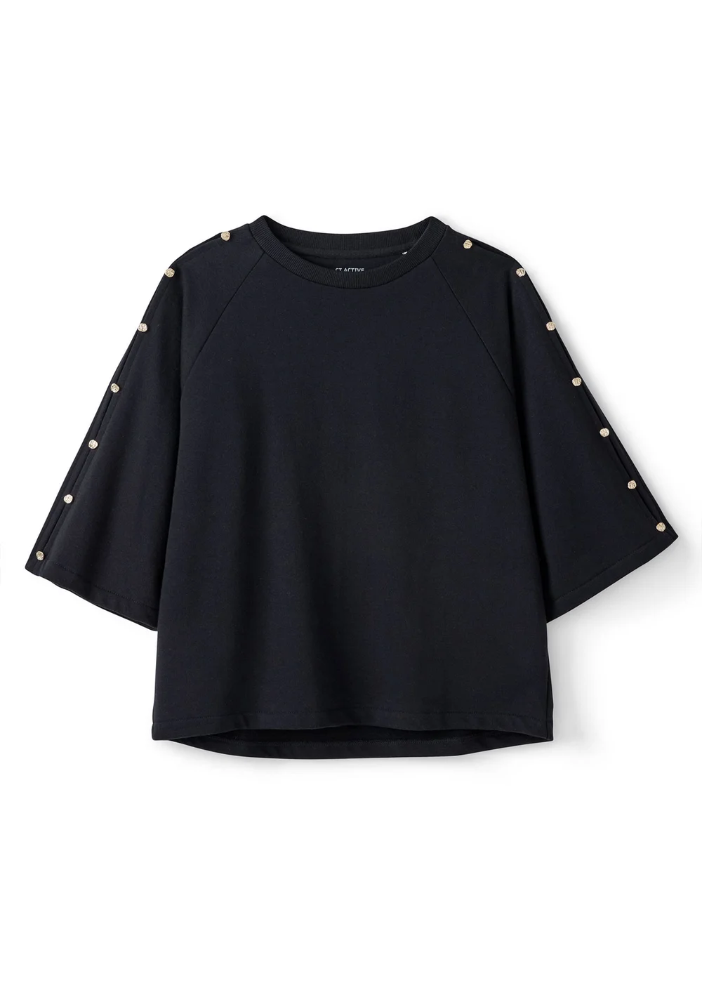 CT Active Black Studded Sleeve Sweatshirt - XL Image 4