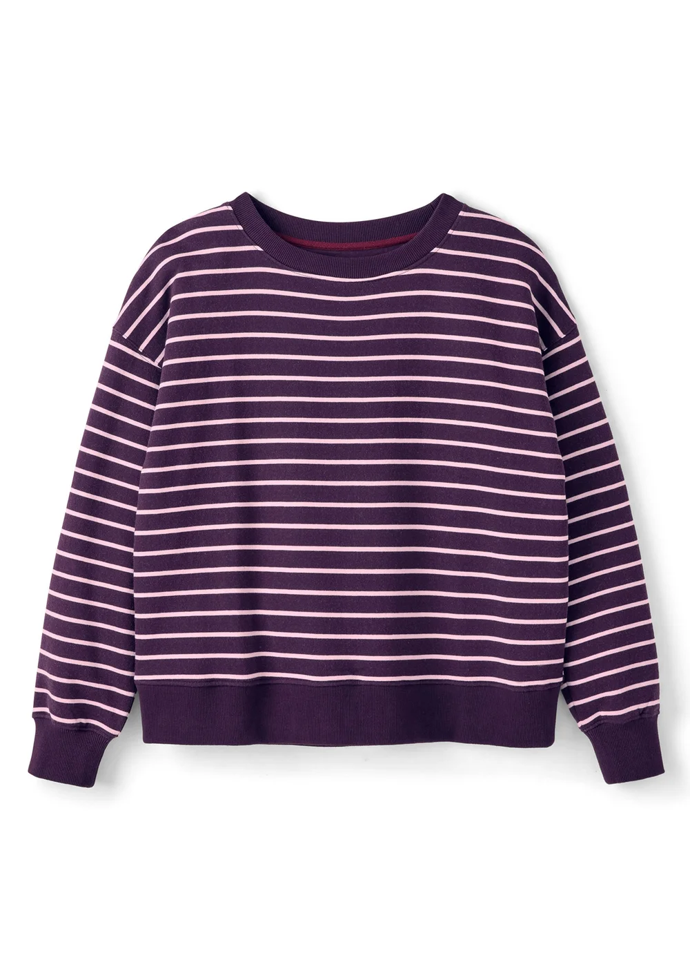 CT Active Mulberry Long Sleeve Stripe Crew Neck Sweatshirt - L Image 4