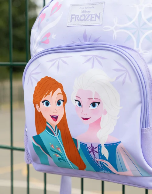 Vanilla Underground Disney Frozen Girls Purple Anna & Elsa Backpack (One Size) - One Size Image 2