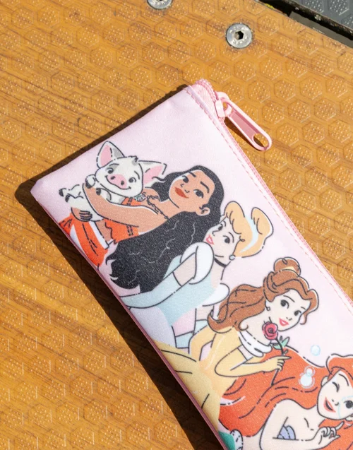 Vanilla Underground Disney Princess Girls Pink Multi Character 4 Piece Backpack Set (One Size) - One Size Image 4