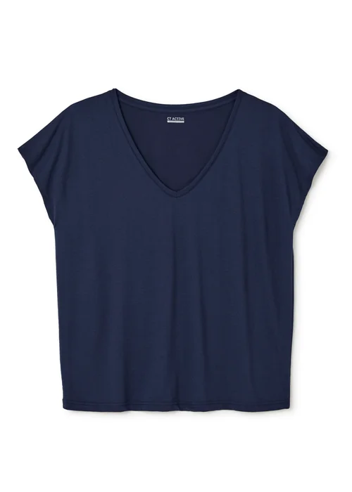 CT Active Dark Sky Short Sleeve V-Neck Top - 16 Image 4