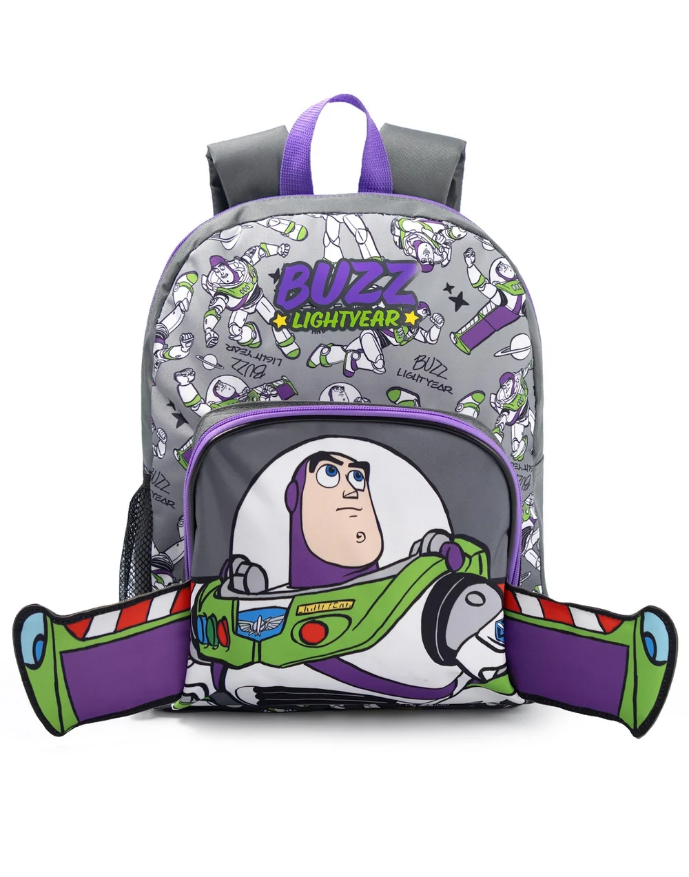 Vanilla Underground Disney Toy Story Boys Grey Buzz Wings Backpack (One Size) - One Size Image 4