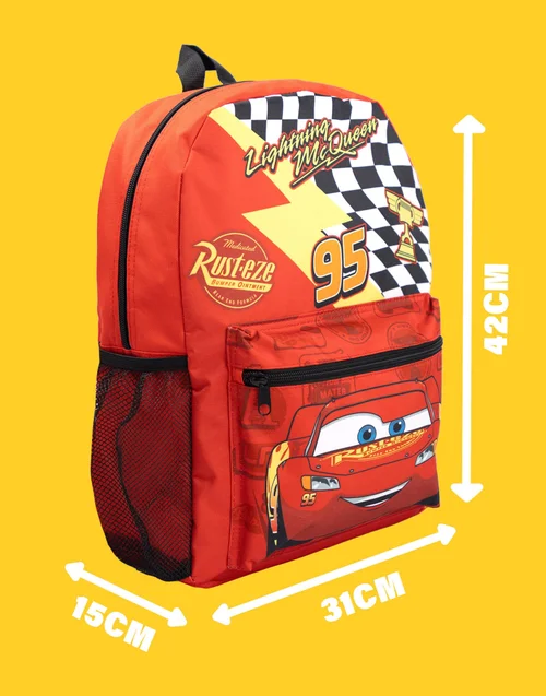 Vanilla Underground Disney Cars Boys Red Lightning Mcqueen 4 Piece Backpack Set (One Size) - One Size Image 6