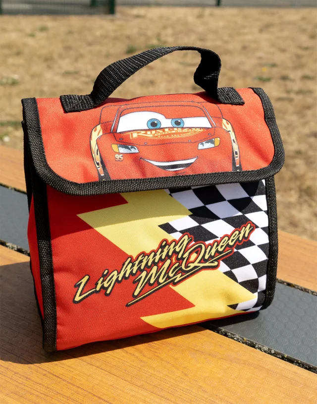 Vanilla Underground Disney Cars Boys Red Lightning Mcqueen 4 Piece Backpack Set (One Size)