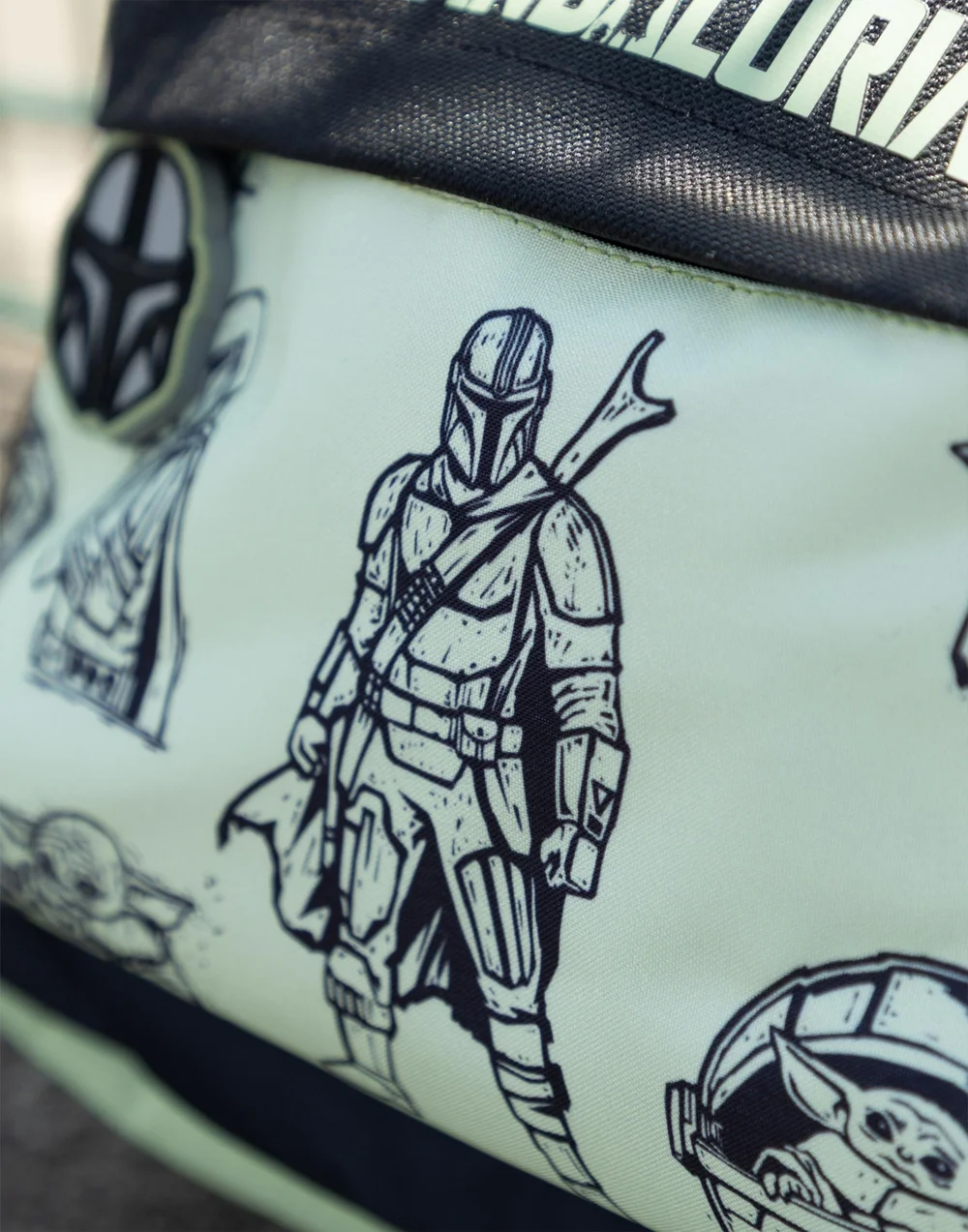 Vanilla Underground Star Wars Boys Green Grogu Backpack (One Size) - One Size Image 3