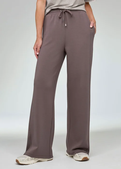 CT Active Dusty Mink Wide Leg Jersey Joggers - 8/L29 Image 2