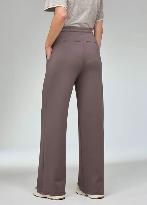 CT Active Dusty Mink Wide Leg Jersey Joggers - 8/L29 Image 3